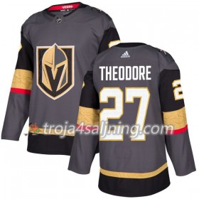 Vegas Golden Knights tröja Shea Theodore 27 Adidas 2017-2018 Grå Authentic - NHL Tröjor Herr